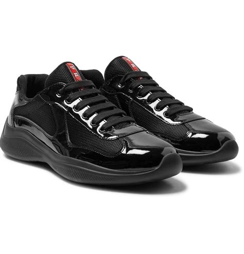 prada men's americas cup sneakers|Prada America's Cup sneakers black.